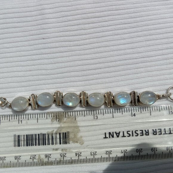 Beautiful Moonstone 925 Silver Bracelet - Picture 3 of 4
